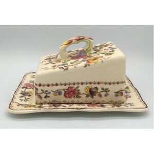 Mason's Ironstone Cheese Dish with Lid - Nabob